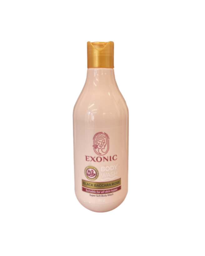 خرید و فروش و قیمت شامپو بدن عصاره رز بلک باکارا ۳۰۰ میل EXONIC از فروشگاه اینترنتی بابیلشاپ