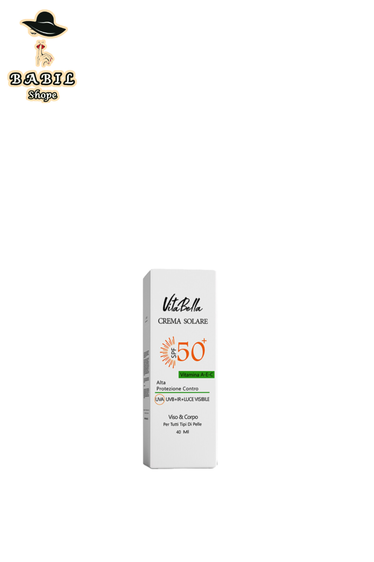 خرید آنلاین کرم ضد آفتاب ویتابلا 50spf از فروشگاه اینترنتی بابیل‌شاپ-بیز