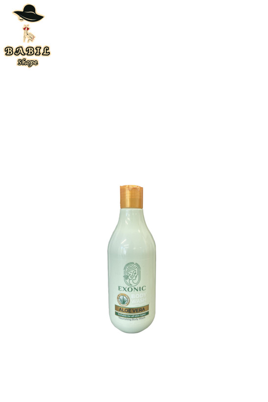 خرید و قیمت آنلاین شامپو بدن عصاره آلوئه ورا ۳۰۰ میل EXONIC از فروشگاه اینترنتی بابیلشاپ