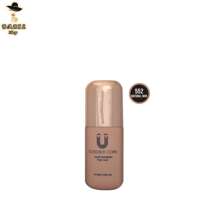 کرم پودر پددار لاکچری کوین اصل شماره 552 برای پوست های گندمی و نرمال