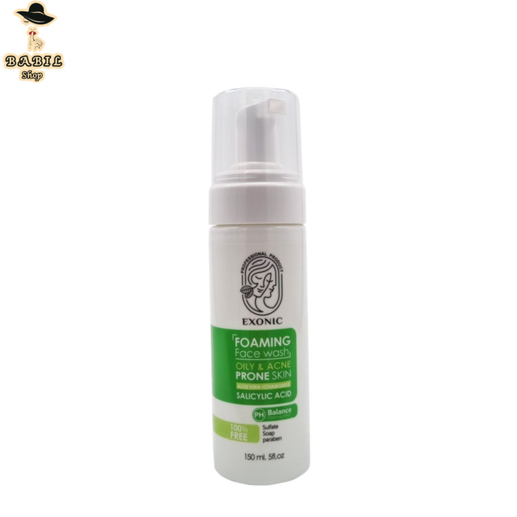 خرید آنلاین فوم پاک کننده صورت پوست چرب اکسونیک حجم 150 میل