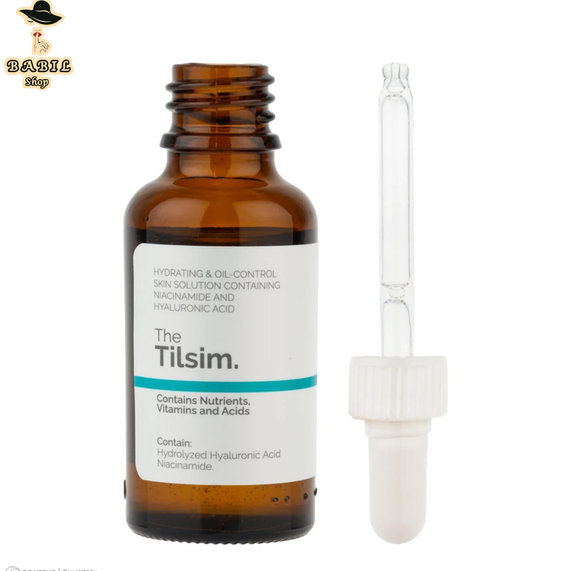 مشخصات سرم آبرسان پوست چرب تیلسیم مدل Nicotinamide & Hyaluronic Acid در بابیل شاپ