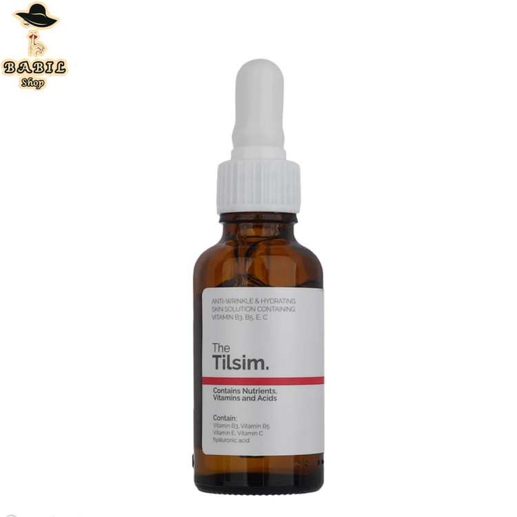 خرید آنلاین سرم ضدچروک و آبرسان صورت تیلسیم مدل هیالورونیک اسید از بابیل شاپ