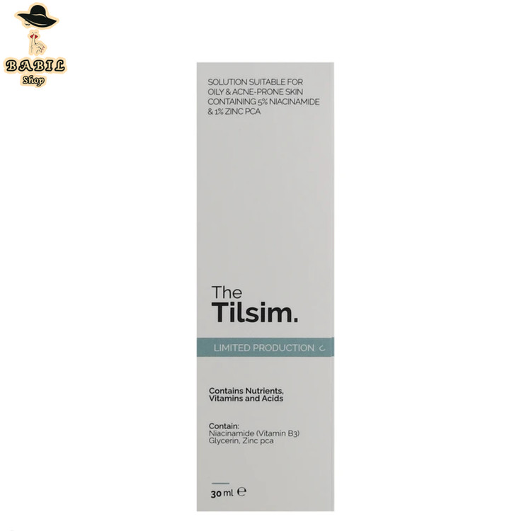 قیمت سرم ضدجوش پوست چرب تیلسیم مدل NIACINAMID AND ZINC اصل در بابیل شاپ