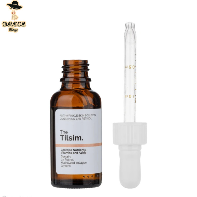 بهترین سرم ضد چروک صورت تیلسیم مدل رتینول 0.5 درصد در بازار