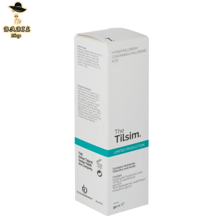 خرید آنلاین کرم آبرسان دور چشم تیلسیم مدل هیالورونیک اسید اصل تضمینی