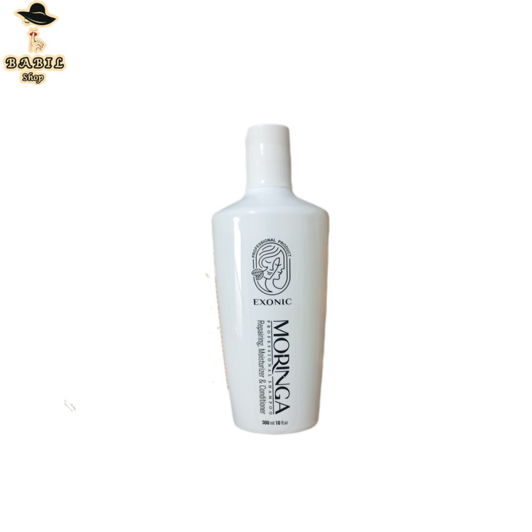 خرید آنلاین شامپو تقویت کننده موی سر حاوی روغن مورینگا اکسونیک اصل با بسته بندی جدید از بابیل شاپ